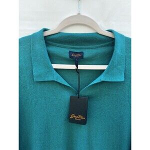 Good Man Brand NWT Knit Short Sleeve Polo Shirt Size XL Sea Green Cotton Blend